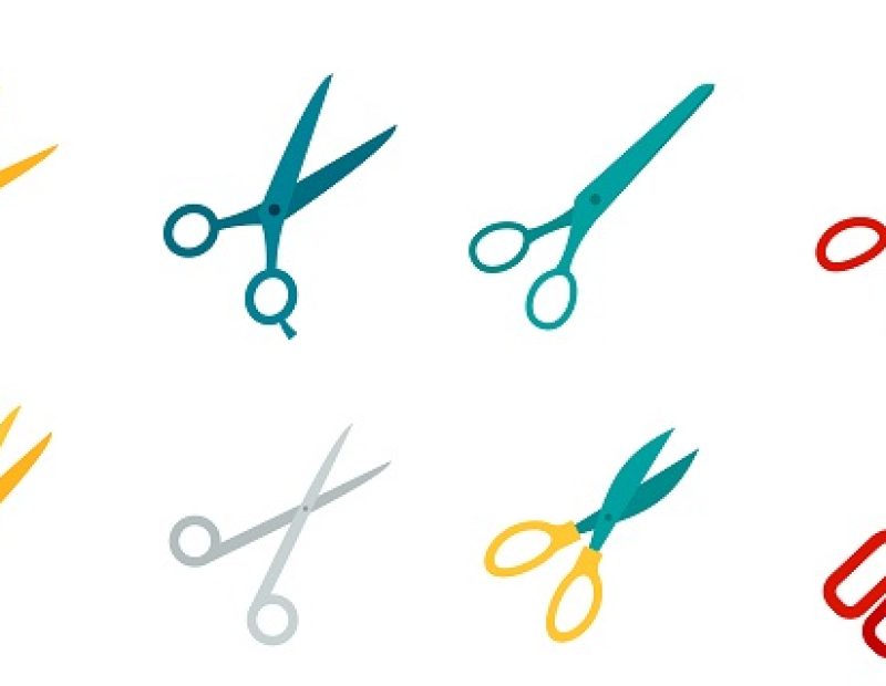 Scissors Icons Flat